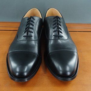 Churchs Dubia Mens Size 11 Black Leather Calf Oxford Cap Toe Lace Up Dress Shoes
